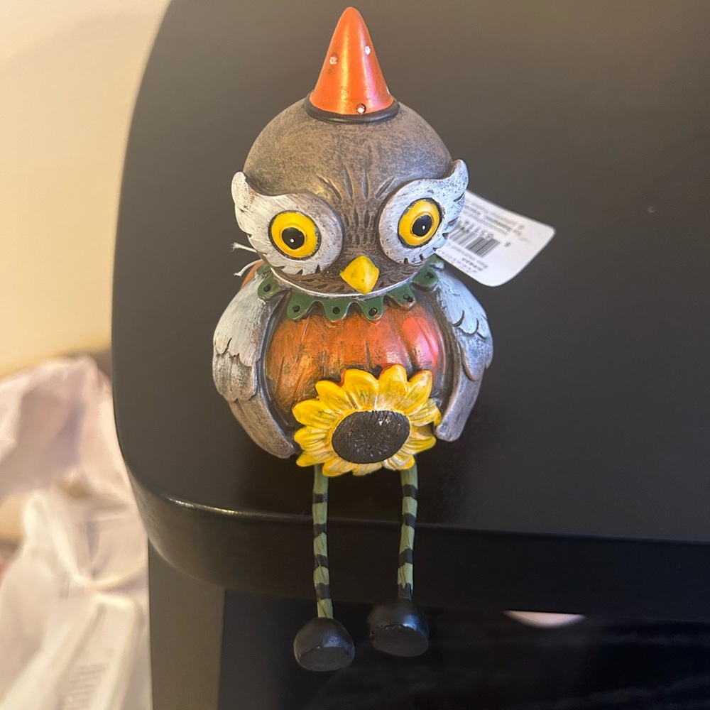 Transpac Owl Shelf Sitter